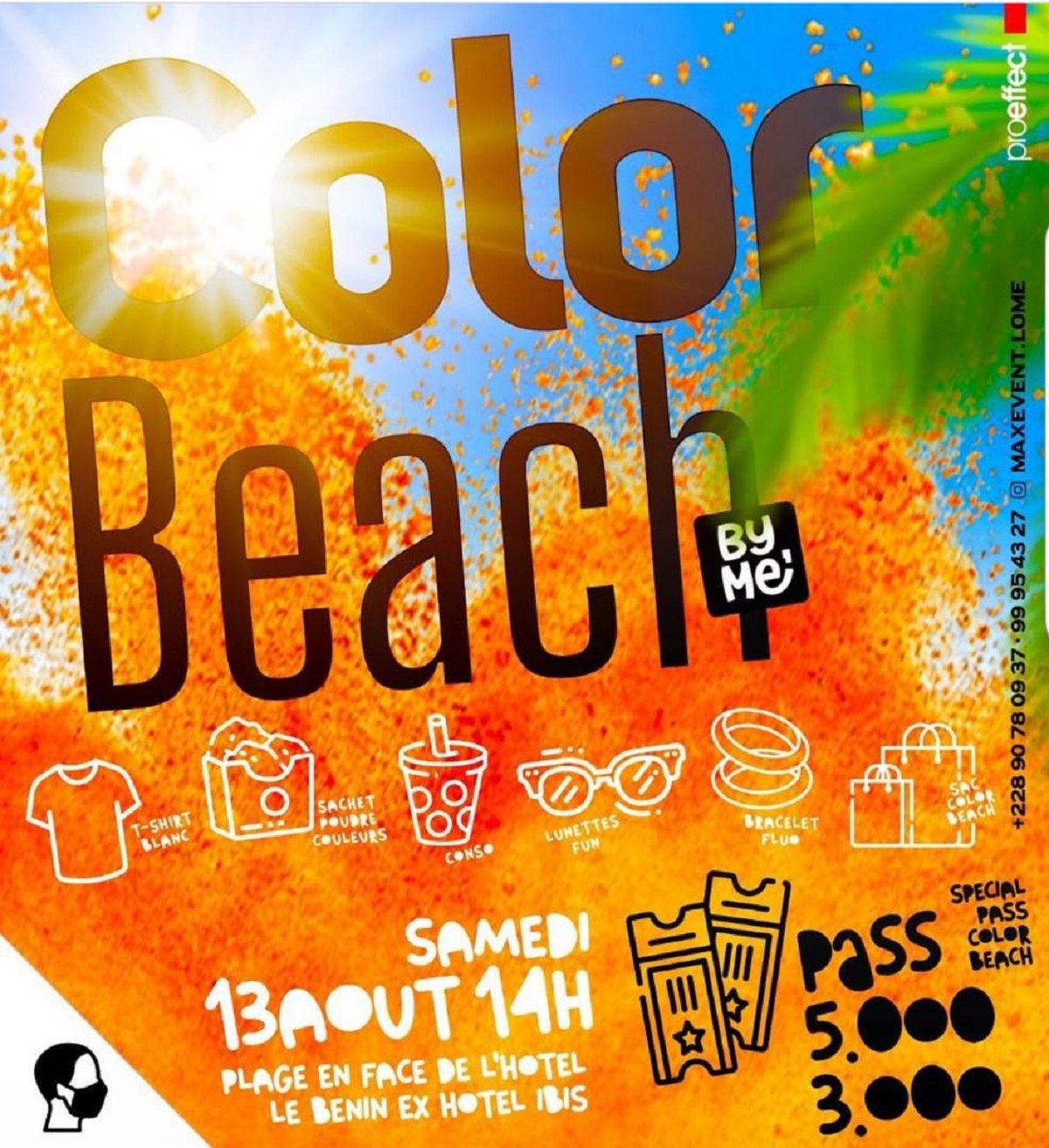Togo : Colorez votre journée du samedi 13 août avec Color Beach