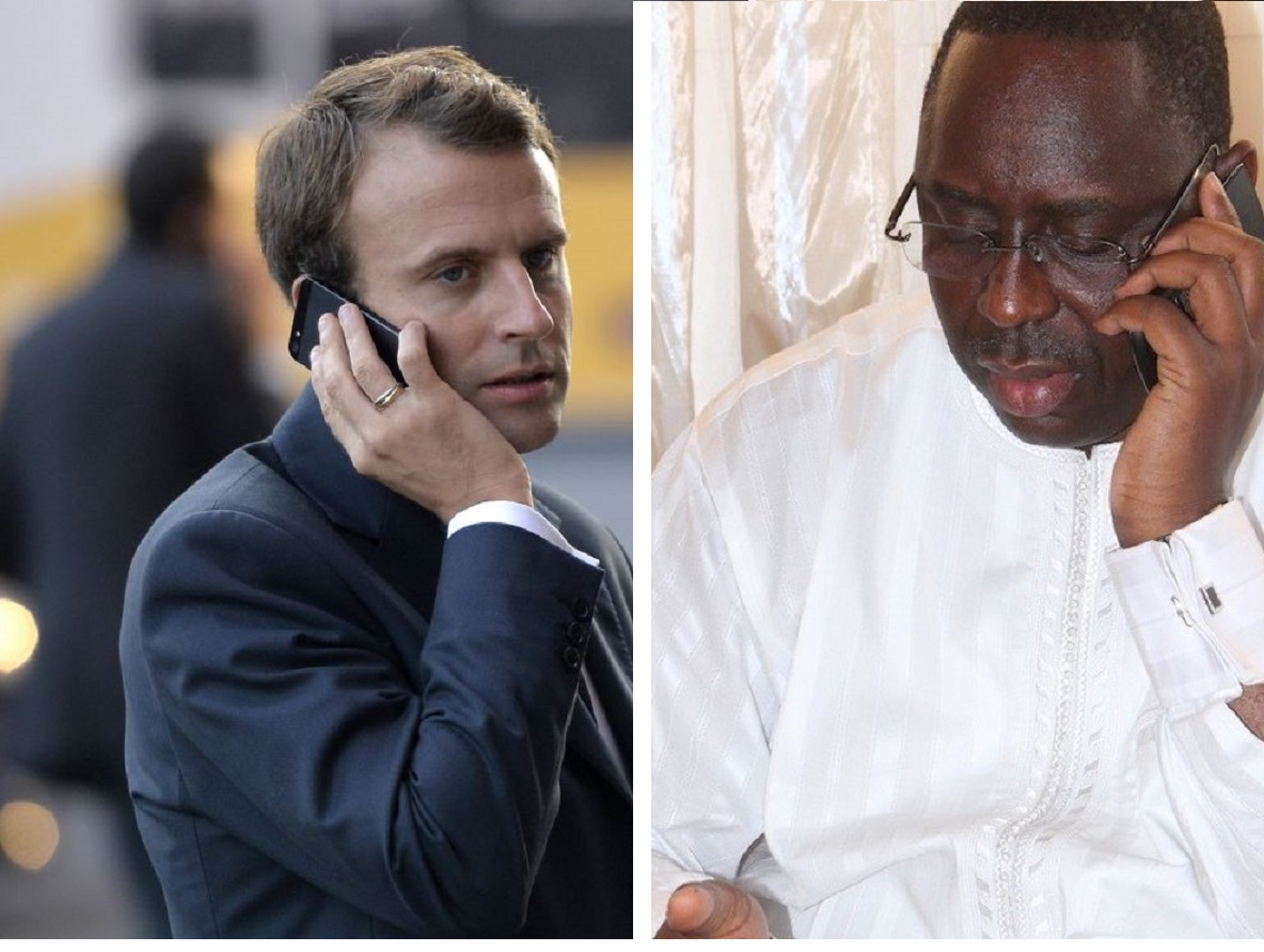 « Allô … Tu es où ? On t’attend … » Macky Sall accuse un retard à une réunion de Chefs d’Etat ; Macron l’appelle en public pour … (vidéo)