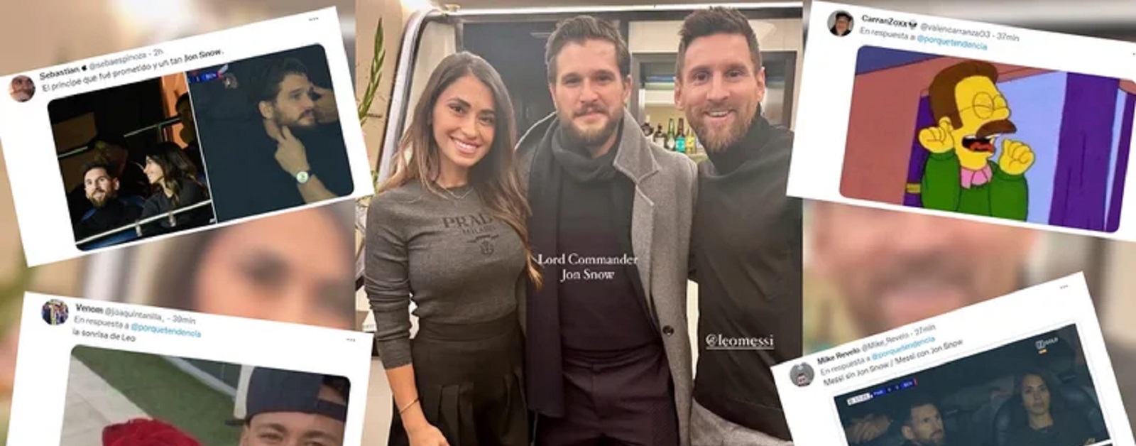 La photo de Lionel Messi avec le personnage de Game Of Thrones « Jon Snow » fait fureur : top des réactions