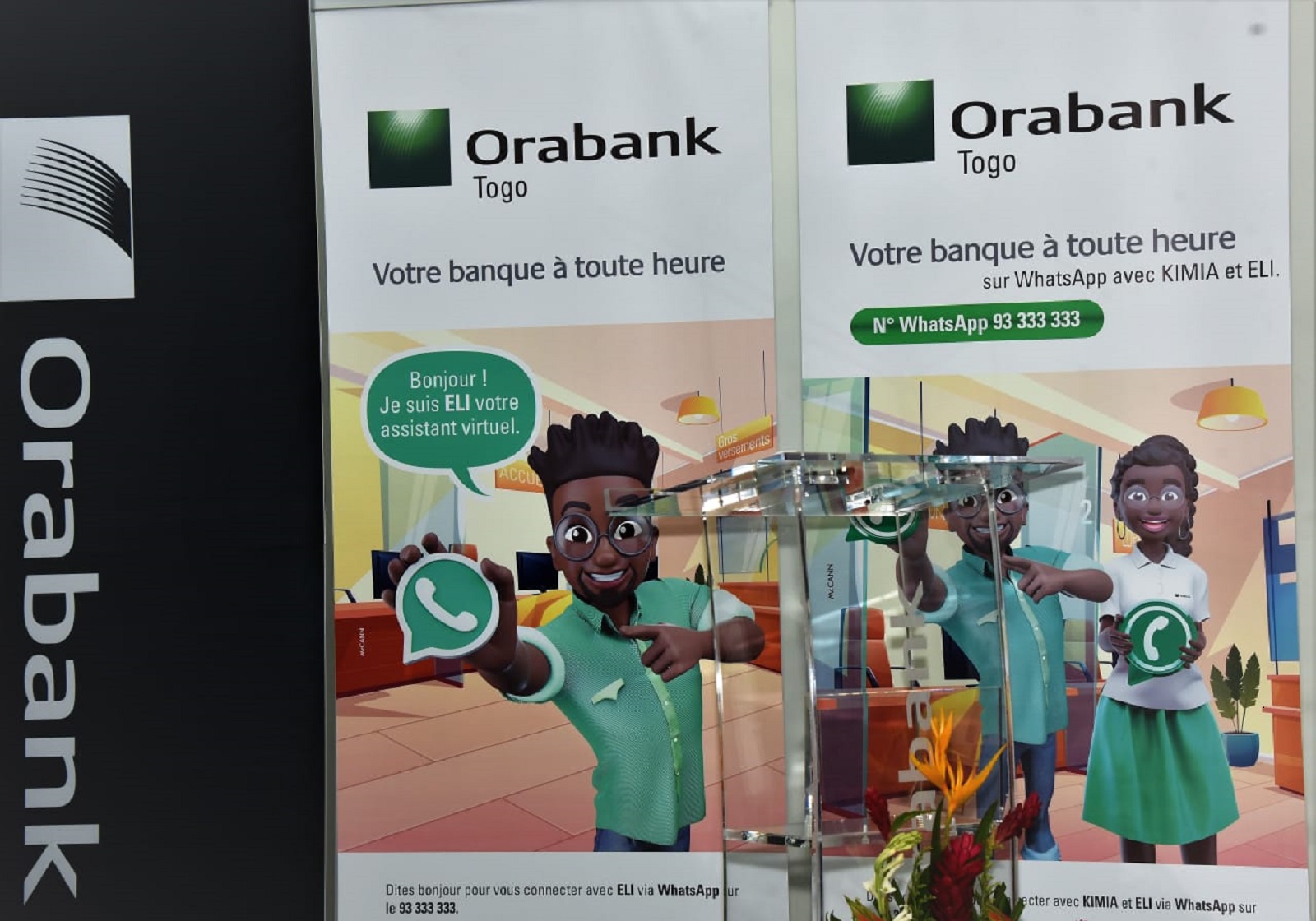 Orabank Togo lance son service WhatsApp Banking avec KIMIA ou ELI