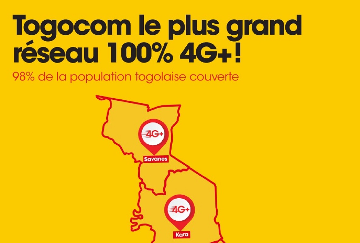 Togo : Togocom est désormais le plus grand réseau 100% 4G+