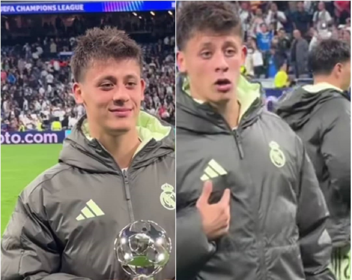 Real Madrid : la réaction d’Arda Güler après avoir reçu le titre d’homme du match face à la Juventus(vidéo)