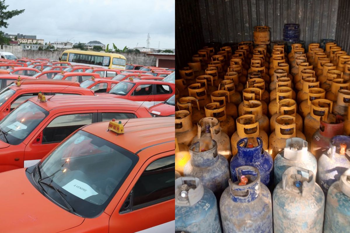 Côte d’Ivoire : 124 véhicules et 115 bouteilles de gaz butane vendus aux enchères publiques