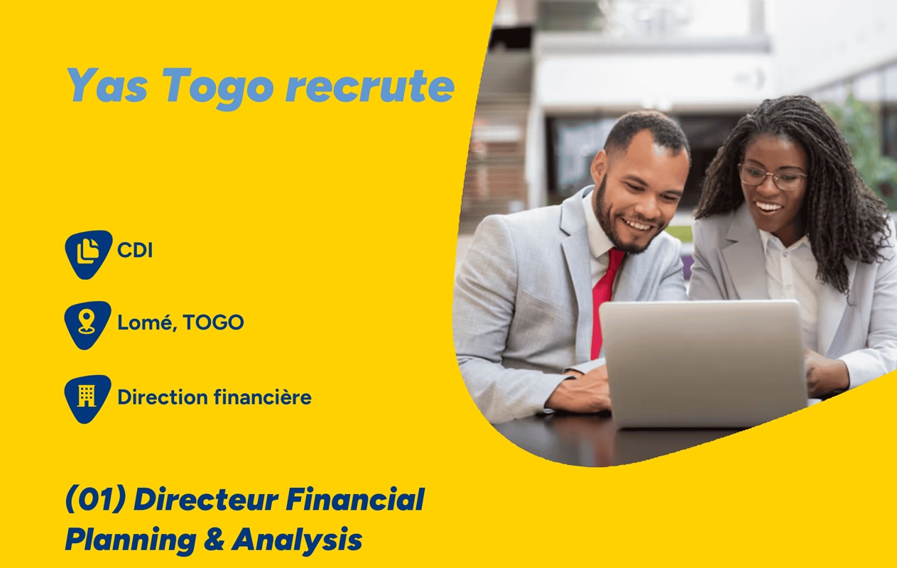 Yas Togo recrute pour un CDI (07 janvier 2026)